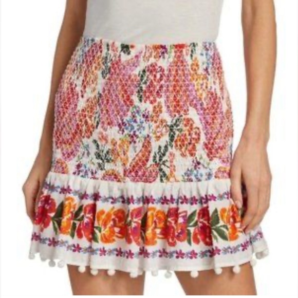 NWOT Farm Rio smocked mini skirt, size XL - Picture 2 of 7